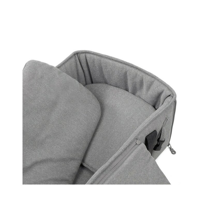 Landou portabil, Jane, Montare in carucior, cu manere, cu salteluta 95% materiale reciclate cu protectie UPF50, 67x29.5x43 cm, 0-9 Kg, Dim Grey [4]