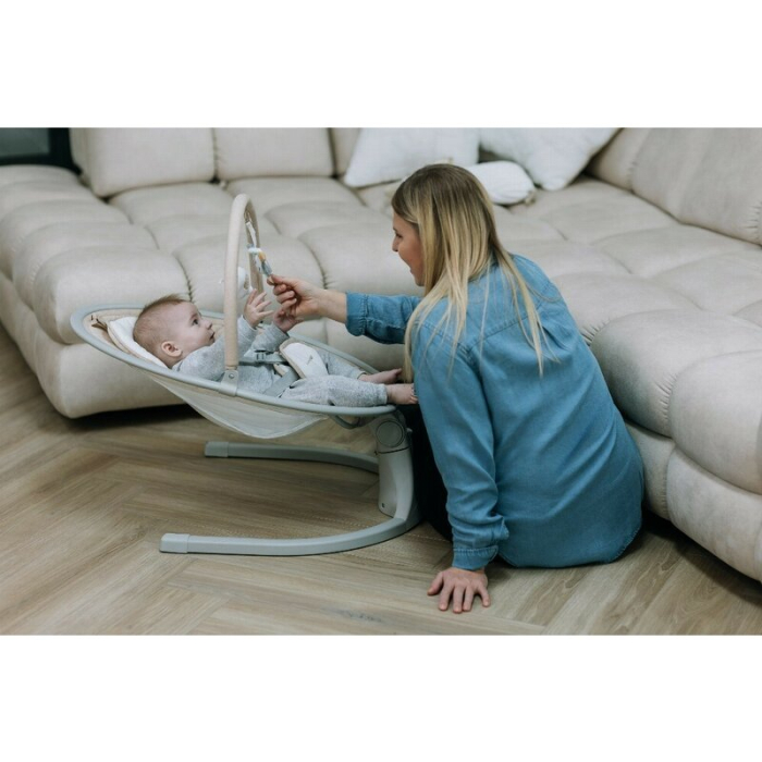 Leagan balansoar, FreeOn, Elite, cu 12 melodii, 5 viteze de balansare si 3 pozitii de reglare a spatarului, Beige [17]