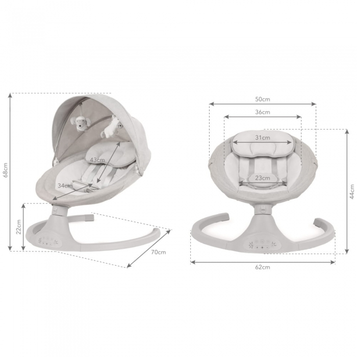 Leagan electric 2 in 1 Kidwell Luxi - Light Melange [9]
