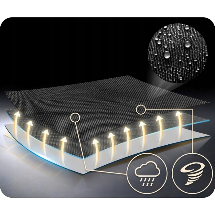 Leagan tip cuib pentru copii XXL, 100 cm, 150 kg, Neo-Sport 110301, Gri [4]