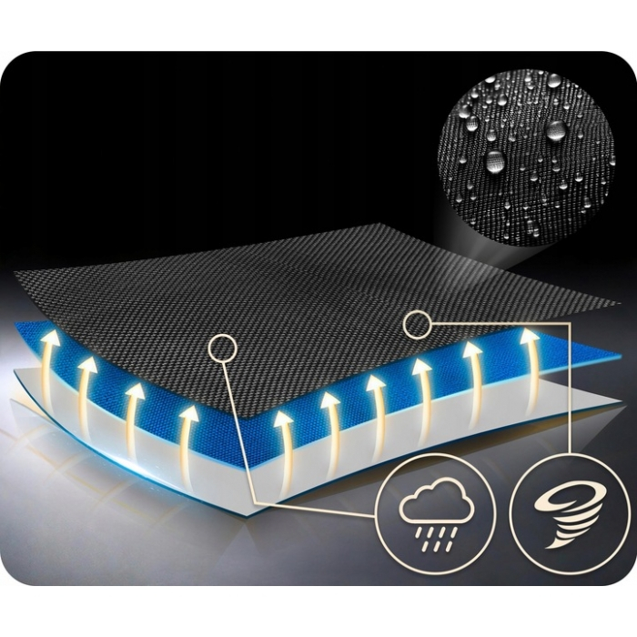 Leagan tip cuib pentru copii XXL, 110 cm, 150 kg, Neo-Sport 1051, Albastru [4]