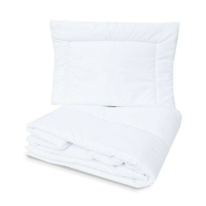 Lenjerie patut cu 5 piese, MimiNu, pentru patut 120x60 cm, cu volanase, cu pilota si perna, din bumbac, Colectia Royal, Grey [3]