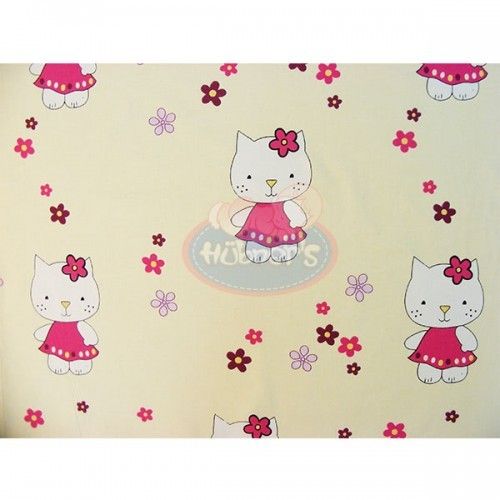Lenjerie patut Hubners Kitty Floricele 5 piese crem [2]
