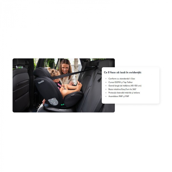 Lionelo - Scaun auto Bastiaan i-Size 4 in 1 0-36 Kg Isofix [24]