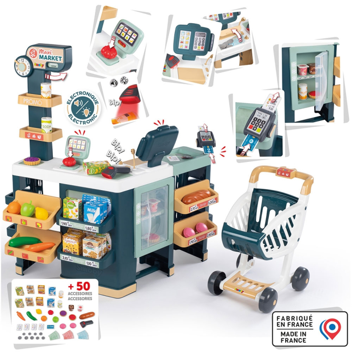 Magazin pentru copii Smoby Maxi Market cu 50 accesorii [2]