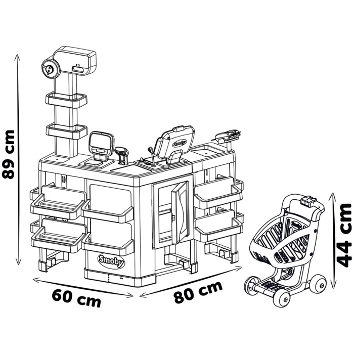 Magazin pentru copii Smoby Maxi Market cu 50 accesorii [5]