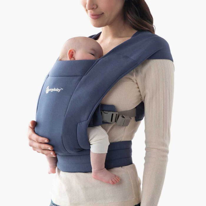 Marsupiu Ergobaby Embrace Soft Navy [6]