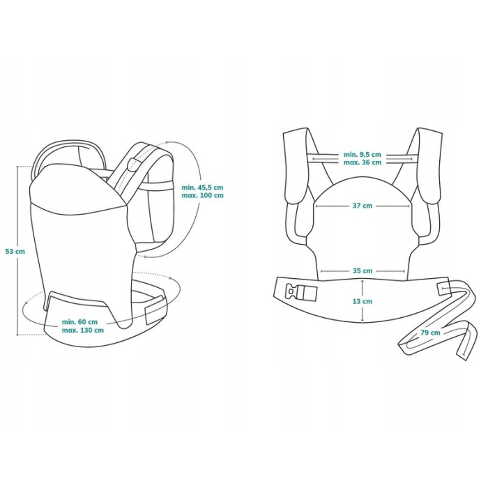 Marsupiu ergonomic, Lionelo, Margareet Air, 3 pozitii de purtare, 4 luni+, Pana la 20 Kg, Material respirabil 3D Air Mesh, Catarama dubla de siguranta, Bej [22]