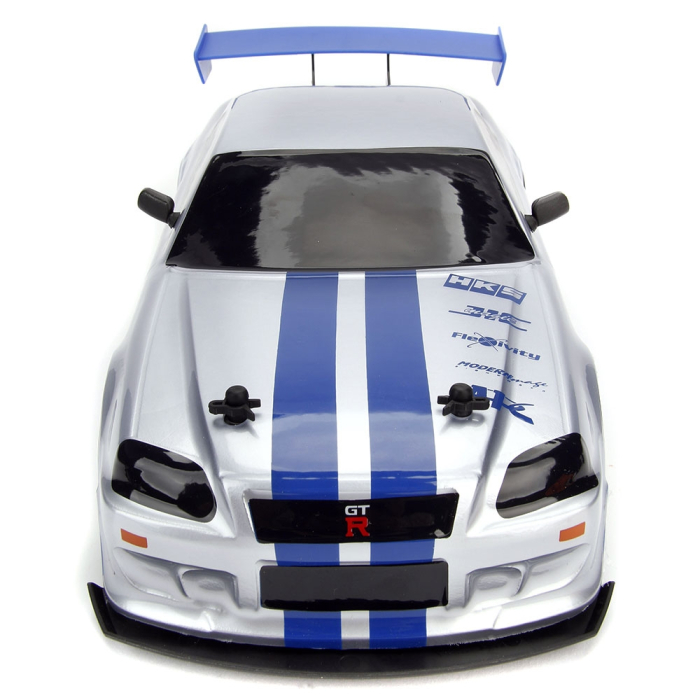 Masina Jada Toys Fast and Furious Nissan Skyline GTR Drift cu anvelope si telecomanda [9]
