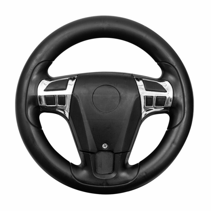 Masinuta de impins, Baby Mix, Racer, Pana la 25 kg, cu volan, cu sunete, cu suport jucarii sub sezut si spatar confortabil, 12 luni+, Black [9]