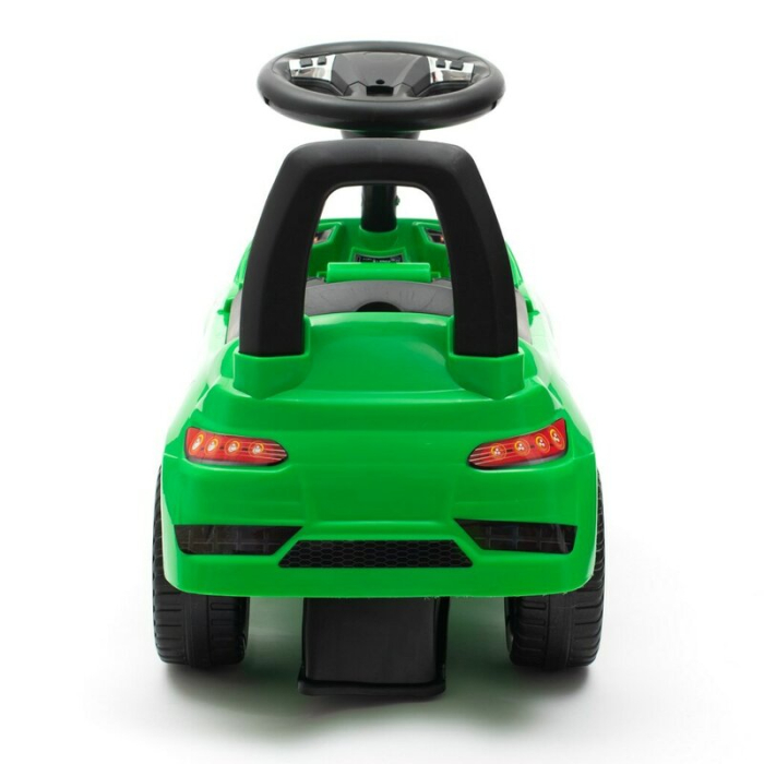 Masinuta de impins, Baby Mix, Racer, Pana la 25 kg, cu volan, cu sunete, cu suport jucarii sub sezut si spatar confortabil, 12 luni+, Green [5]