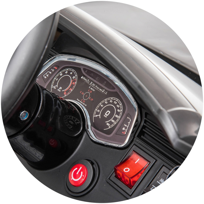 Masinuta electrica Chipolino Audi RS Q8 cu scaun din piele si roti EVA black [8]