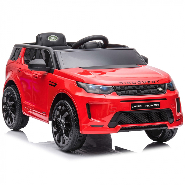 Masinuta electrica Chipolino SUV Land Rover Discovery cu scaun din piele si roti EVA red [9]