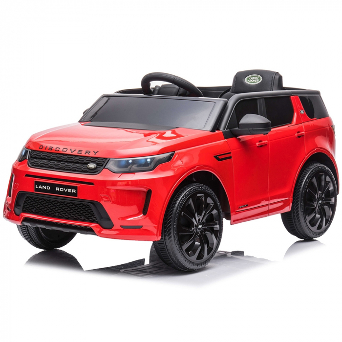 Masinuta electrica Chipolino SUV Land Rover Discovery cu scaun din piele si roti EVA red [4]