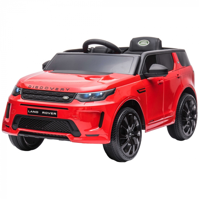 Masinuta electrica Chipolino SUV Land Rover Discovery cu scaun din piele si roti EVA red [1]