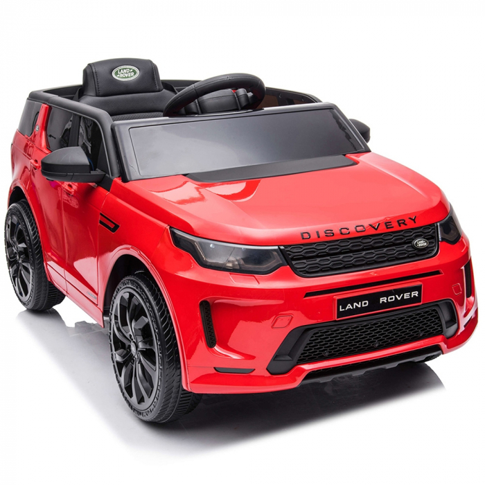 Masinuta electrica Chipolino SUV Land Rover Discovery cu scaun din piele si roti EVA red [10]