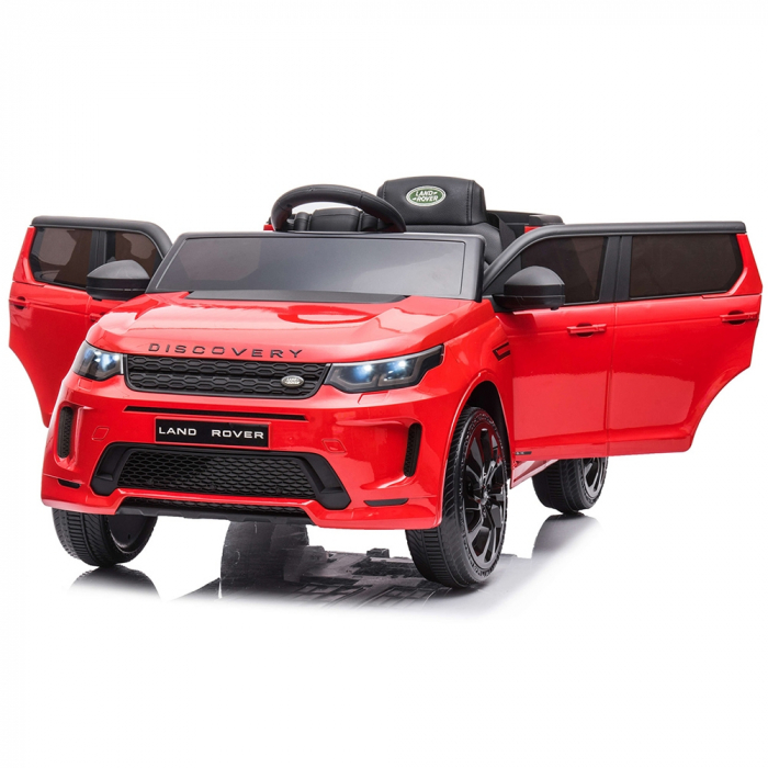 Masinuta electrica Chipolino SUV Land Rover Discovery cu scaun din piele si roti EVA red [12]