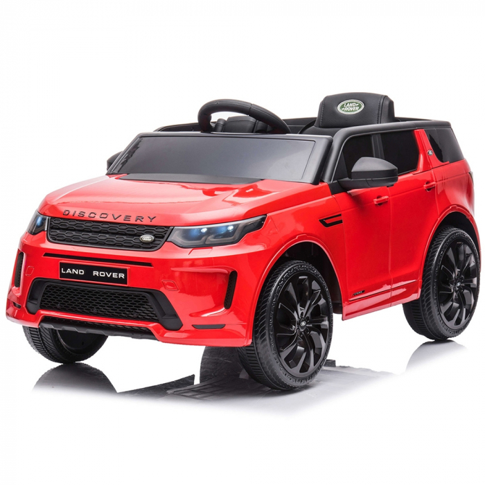 Masinuta electrica Chipolino SUV Land Rover Discovery cu scaun din piele si roti EVA red [3]