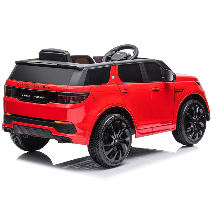 Masinuta electrica Chipolino SUV Land Rover Discovery cu scaun din piele si roti EVA red [8]