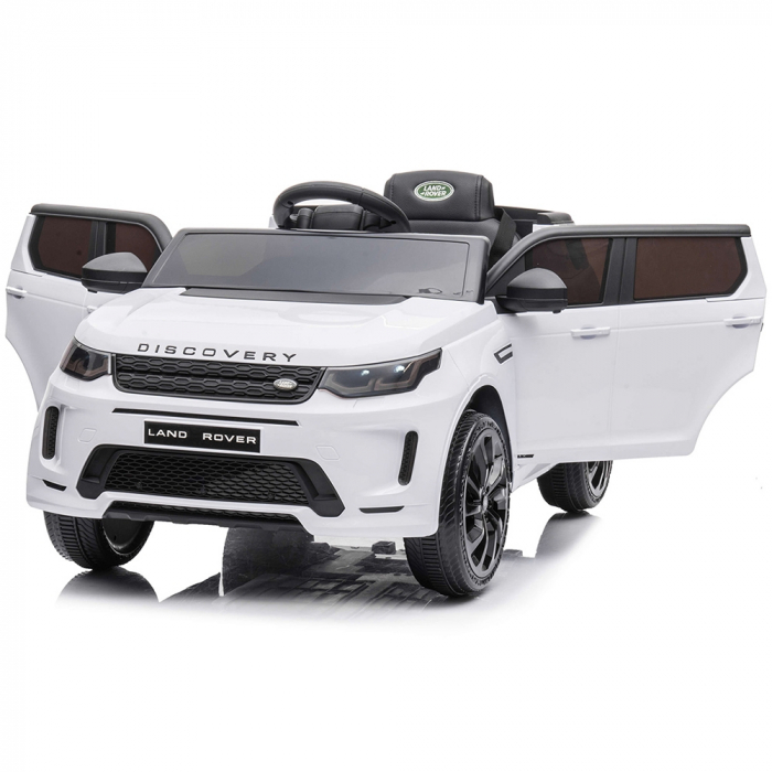Masinuta electrica Chipolino SUV Land Rover Discovery cu scaun din piele si roti EVA white [9]