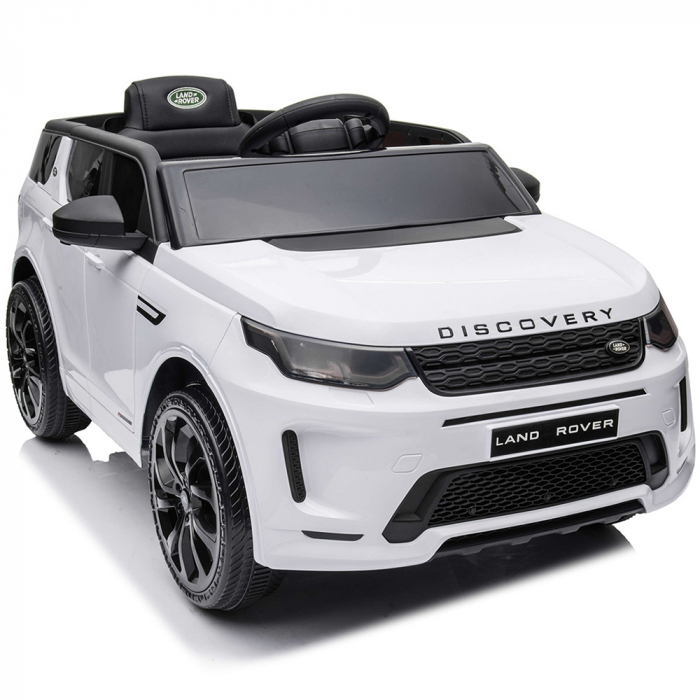 Masinuta electrica Chipolino SUV Land Rover Discovery cu scaun din piele si roti EVA white [12]