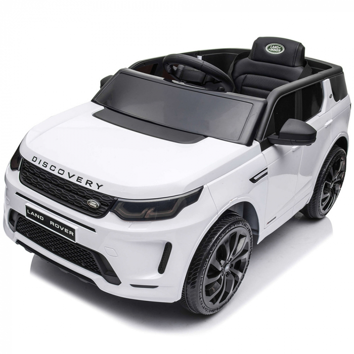Masinuta electrica Chipolino SUV Land Rover Discovery cu scaun din piele si roti EVA white [13]
