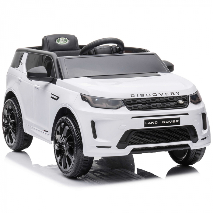 Masinuta electrica Chipolino SUV Land Rover Discovery cu scaun din piele si roti EVA white [17]