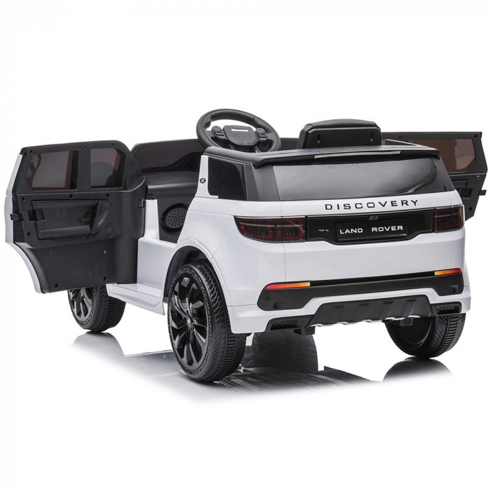 Masinuta electrica Chipolino SUV Land Rover Discovery cu scaun din piele si roti EVA white [10]