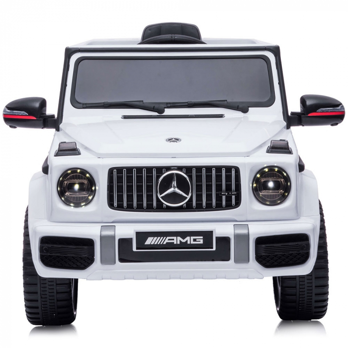 Masinuta electrica Chipolino SUV Mercedes G63 AMG cu scaun din piele si roti EVA white [2]