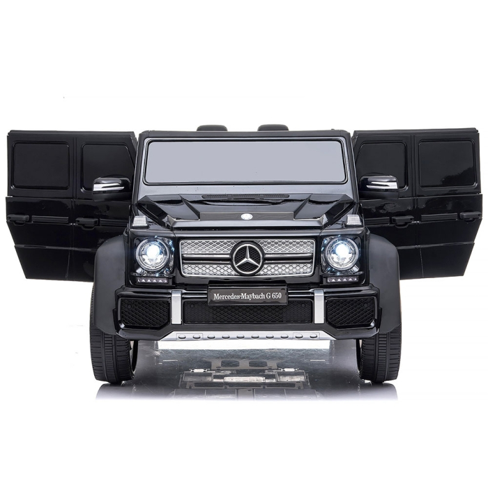 Masinuta electrica Chipolino SUV Mercedes Maybach G650 cu scaun din piele si roti EVA [5]