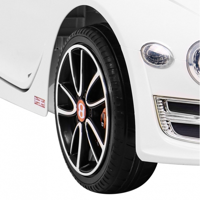 Masinuta electrica cu telecomanda BENTLEY EXP 12, roti EVA, scaun tapitat, 107x59x44 cm, putere 24V - Alb [14]