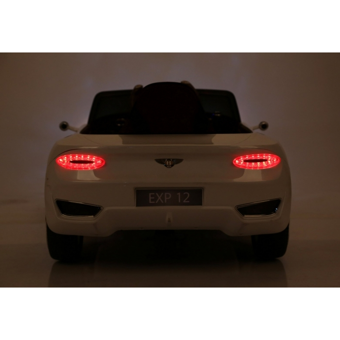 Masinuta electrica cu telecomanda BENTLEY EXP 12, roti EVA, scaun tapitat, 107x59x44 cm, putere 24V - Alb [16]