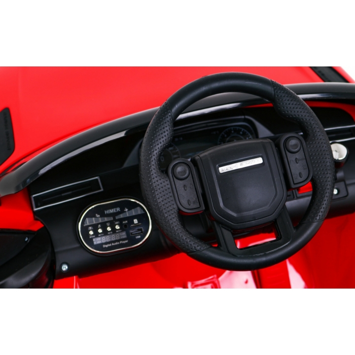 Masinuta electrica cu telecomanda RANGE ROVER VELAR, roti EVA, scaun tapitat, 107x64x49 cm, putere 70W - Rosu [7]