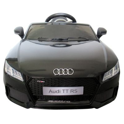 Masinuta electrica cu telecomanda, roti EVA, scaun piele Audi TT R-Sport - Negru [2]