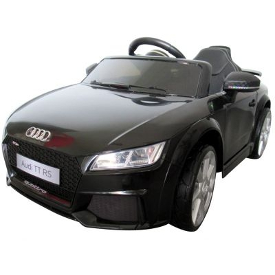 Masinuta electrica cu telecomanda, roti EVA, scaun piele Audi TT R-Sport - Negru [3]