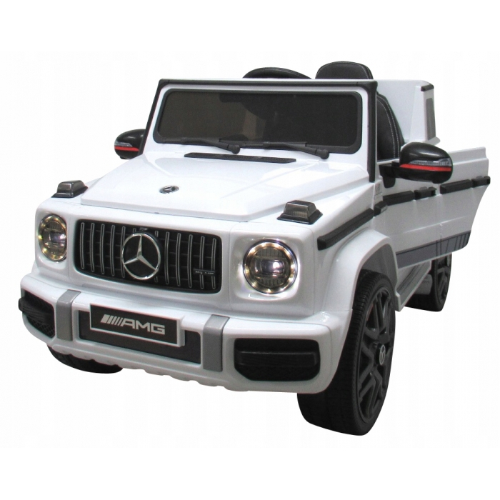 Masinuta electrica cu telecomanda, roti EVA, scaun piele Mercedes G63 [3]