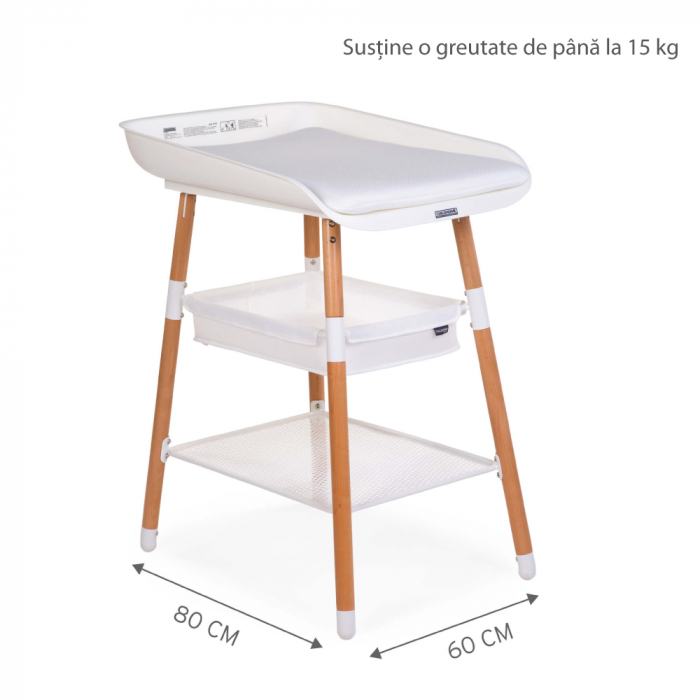 Masuta de infasat Childhome Evolux Natural Alb [5]