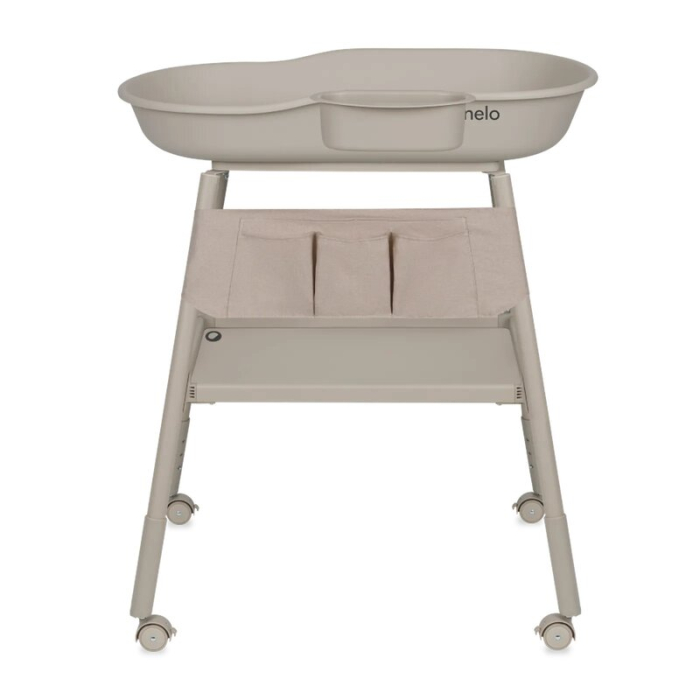 Masuta de infasat, Lionelo, Rosie, Cu saltea de infasat inclusa si roti, Spatiu pentru depozitare, Reglabila pe inaltime, Sustine 11 kg, 65x78x100 cm, 0 luni+, Bej [3]