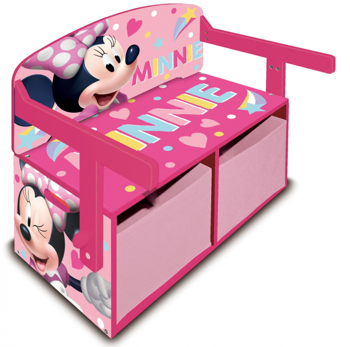 Mobilier 2 in 1 pentru depozitare jucarii Minnie's Bow-tique - Arditex [1]