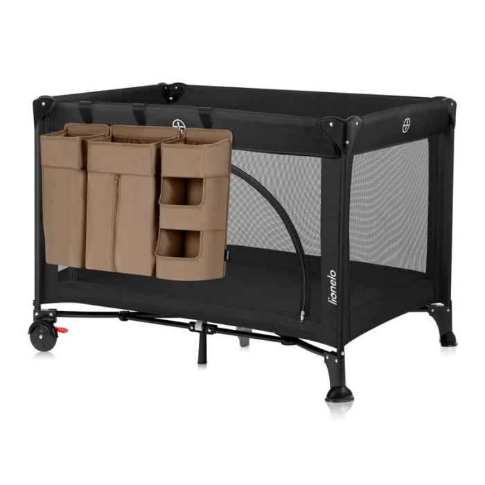 Organizator multifunctional, Lionelo, Sidepocket L, 58x11x58 cm, 3 parti independente cu multiple buzunare, Universal, Constructie ranforsata, Bej [3]