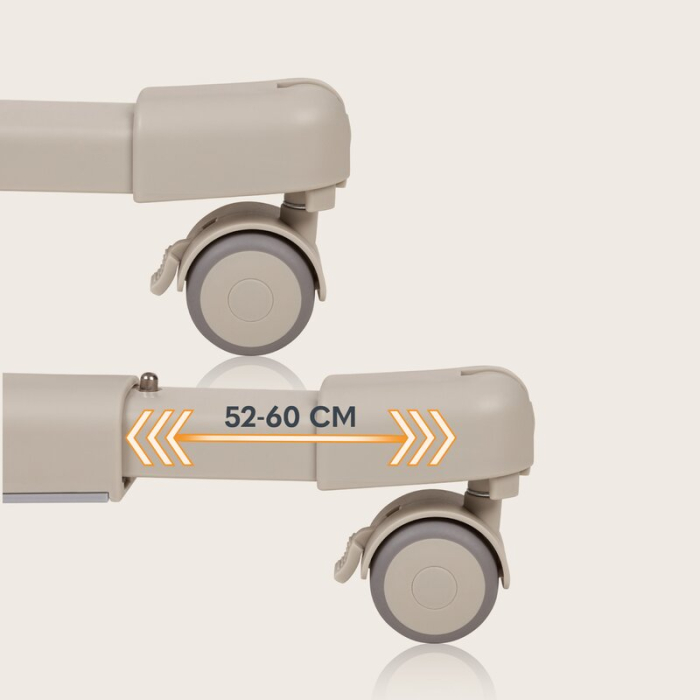 Patut co-sleeper Lionelo Aurora 3 in 1 cu leganare si setare unghiulara cu saltea cu densitate T25 si geanta transport [54]