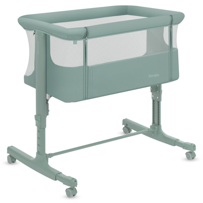 Patut co-sleeper Lionelo Aurora 3 in 1 cu leganare si setare unghiulara cu saltea cu densitate T25 si geanta transport [7]