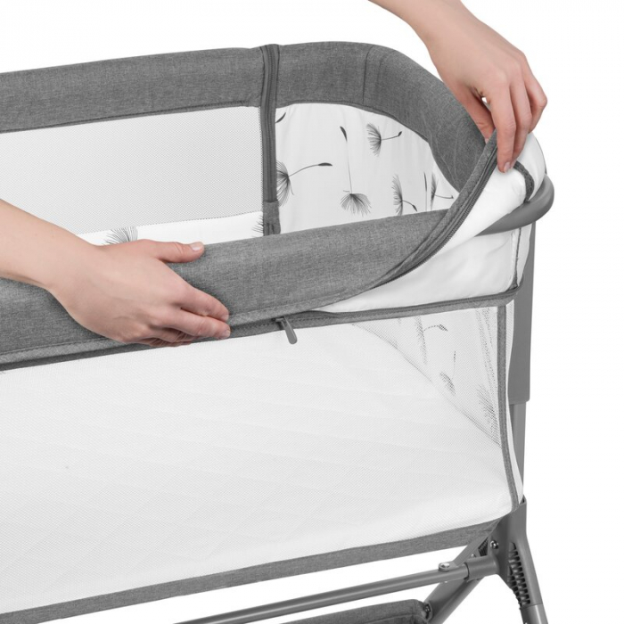 Patut co-sleeper Lionelo Leonie Plus Pliabil cu sistem de leganare [29]