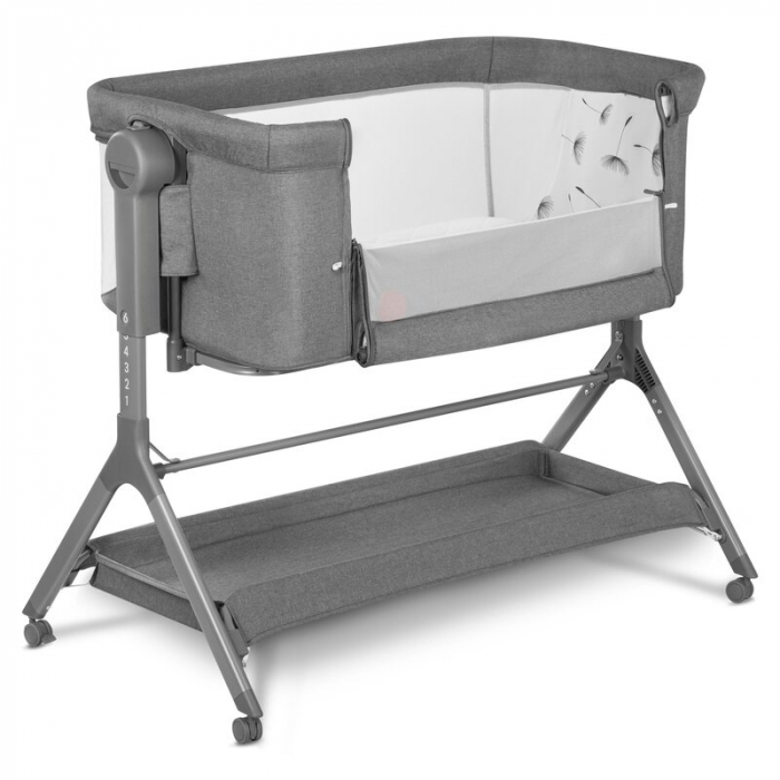 Patut co-sleeper Lionelo Leonie Plus Pliabil cu sistem de leganare [1]