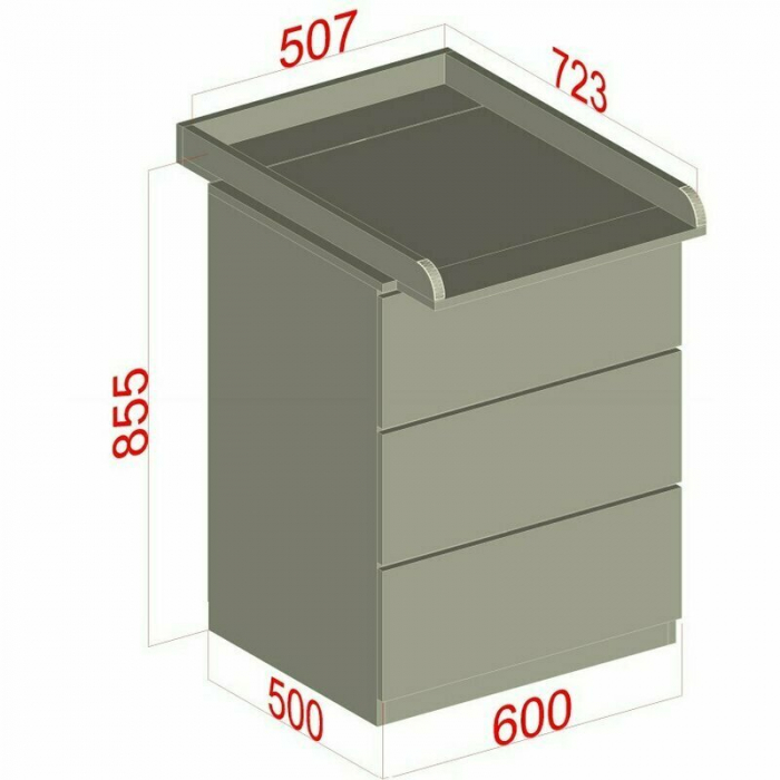 Patut din lemn Timmi Heart 120x60 cm, cu roti, din lemn de pin, MDF, Somiera reglabila, Alb - Qmini [26]