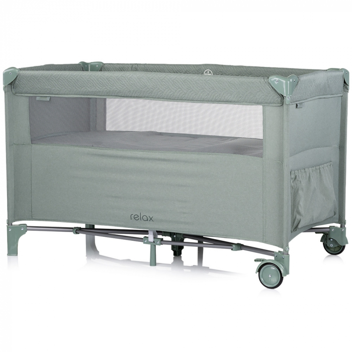 Patut pliabil Chipolino Relax linen cu laterala culisanta [3]