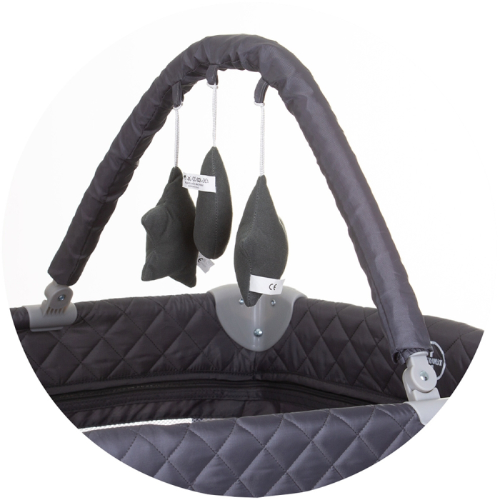 Patut pliabil cu saltea de infasat Chipolino Luna [4]