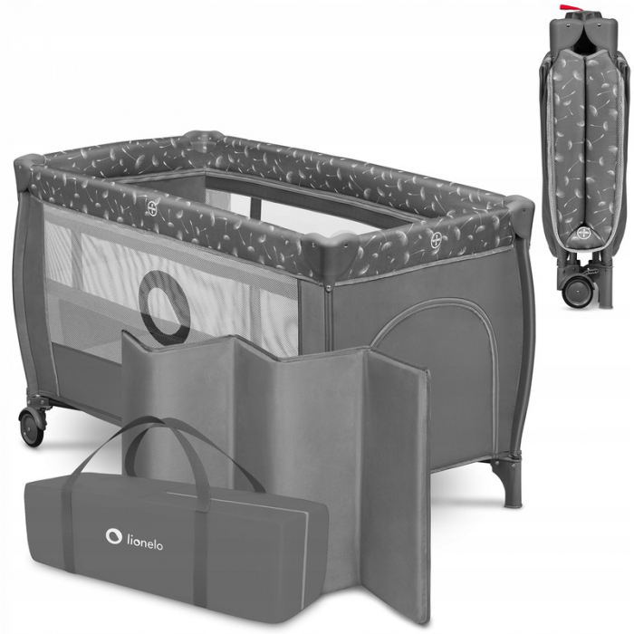 Patut pliant cu doua nivele Stefi Plus 120x60 cm Lionelo [5]