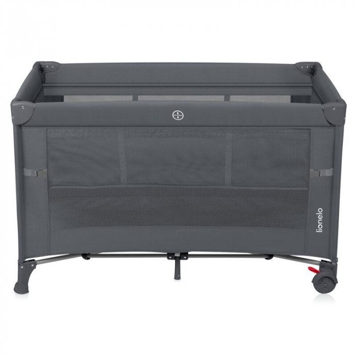 Patut pliant multifunctional Lionelo Ellen cu laterala culisanta pana la 15 kg 120x60 cm [8]