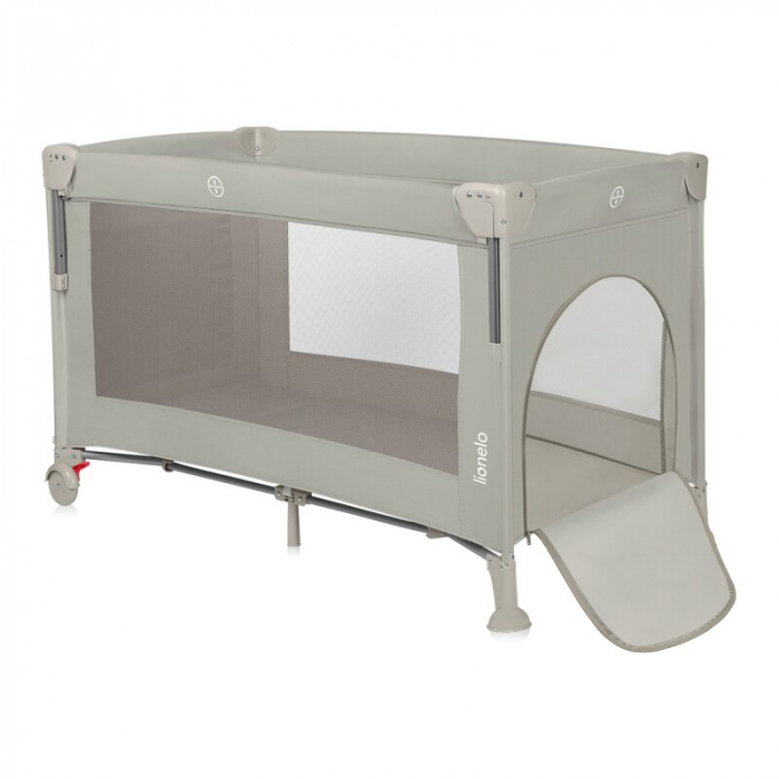 Patut pliant multifunctional Lionelo Ellen cu laterala culisanta pana la 15 kg 120x60 cm [4]